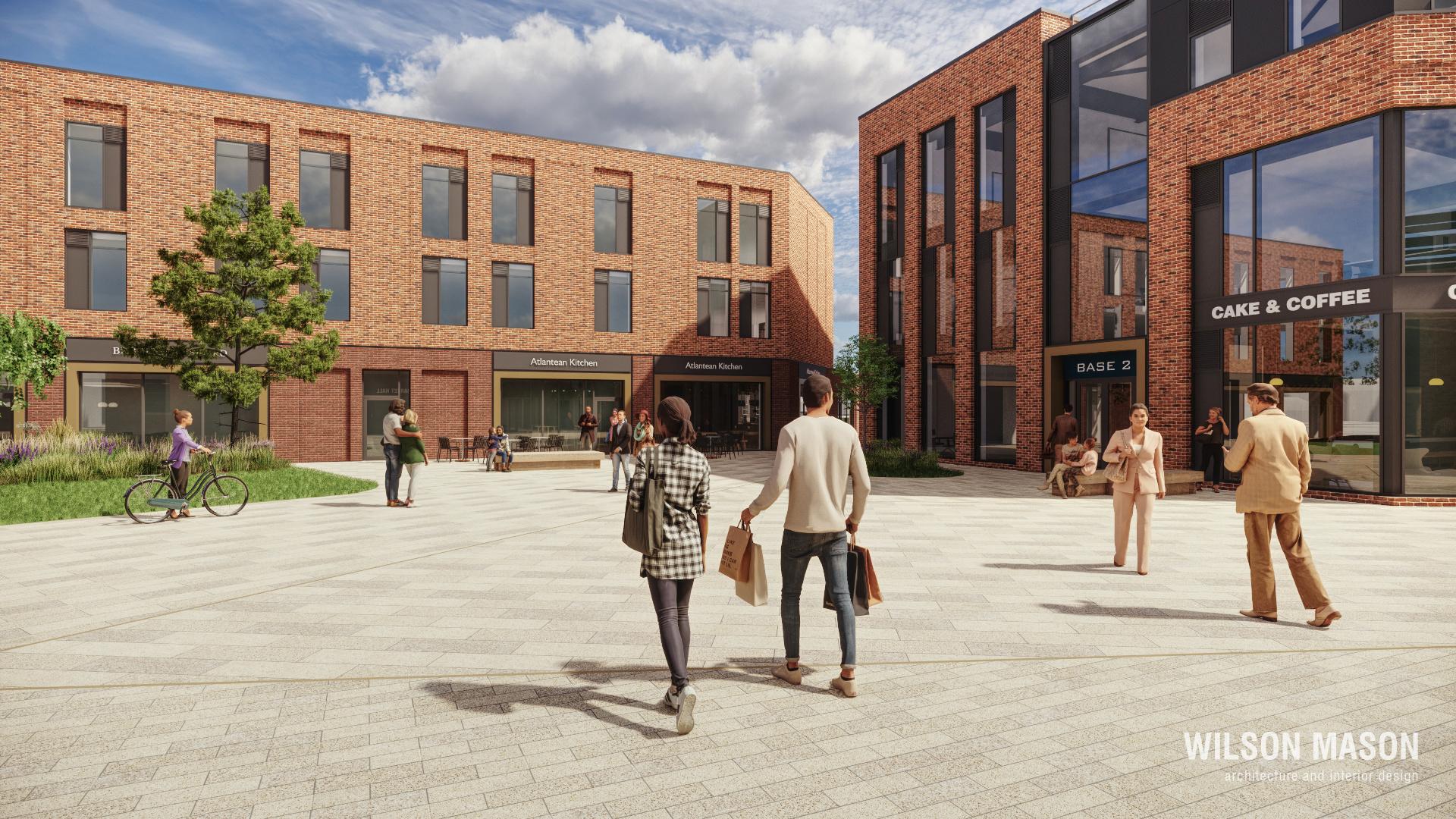 Commercial development opportunities including commercial units for food and drink and town centre living